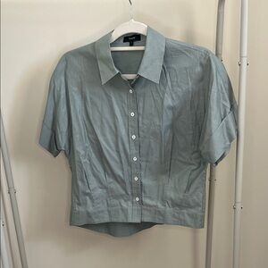 Women's Green Short Sleeve Top